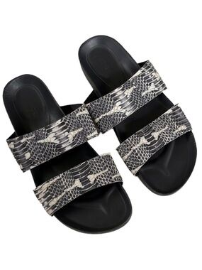 Vince Orion Python Leather Sandals
